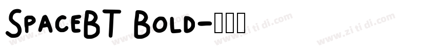 SpaceBT Bold字体转换
